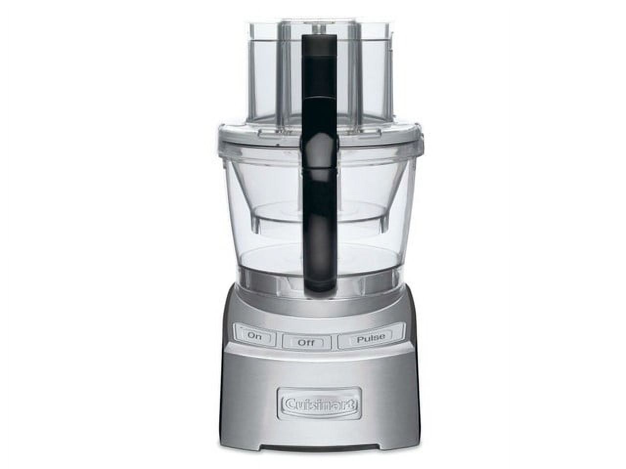 Die-Cast Silver 12-Cup Food Processor with Touch Controls