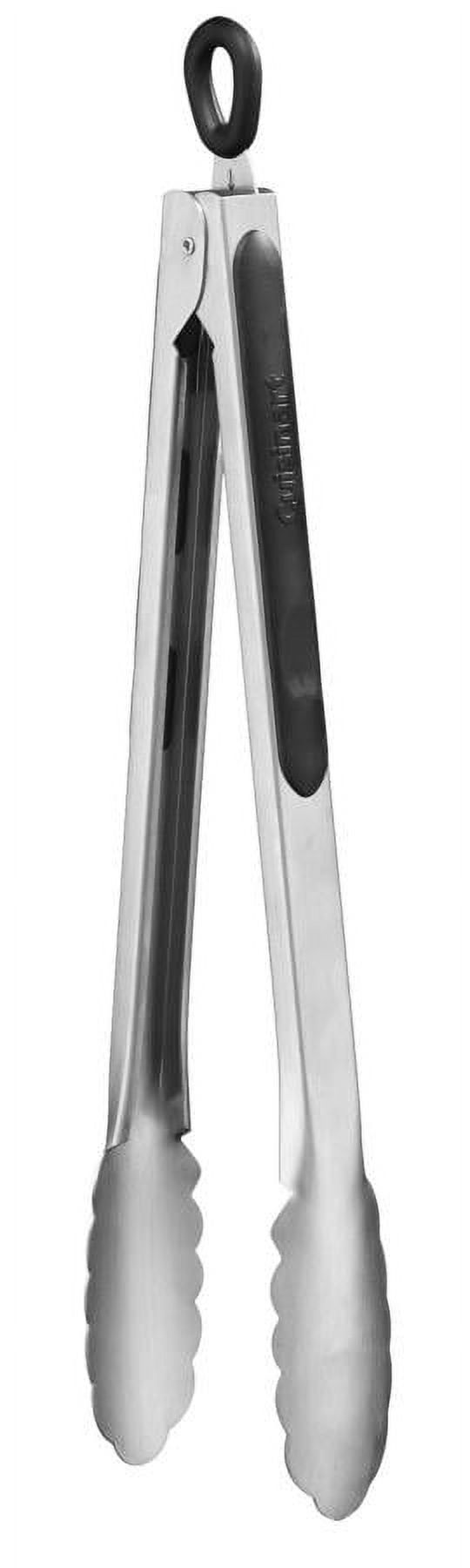 Cuisinart 12-Inch Stainless Steel Tongs with Soft-Grip Handle