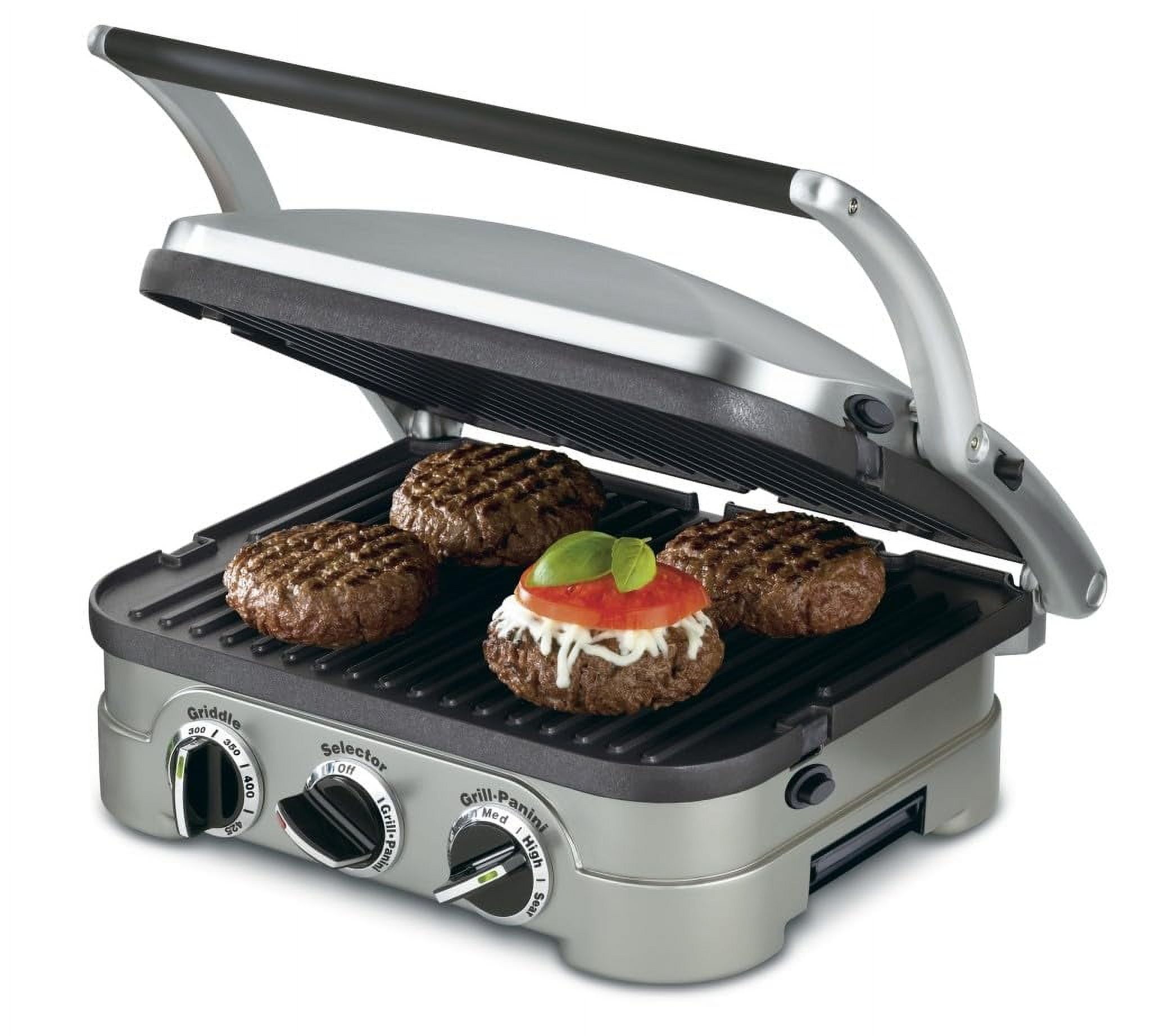 Stainless Steel 5-in-1 Electric Grill and Panini Press