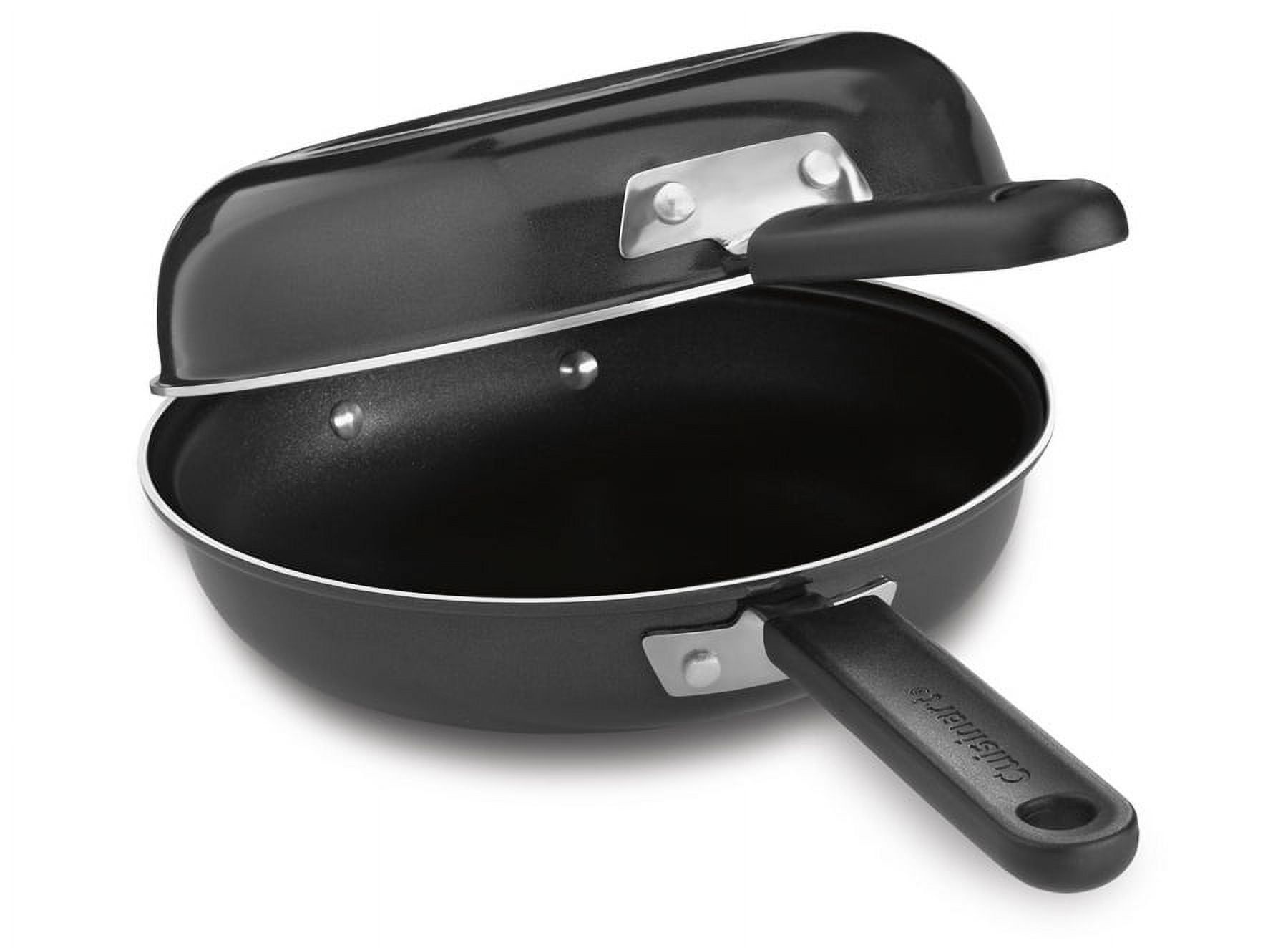 10" Black Aluminum Nonstick Frittata Skillet Set with Cool Grip Handle