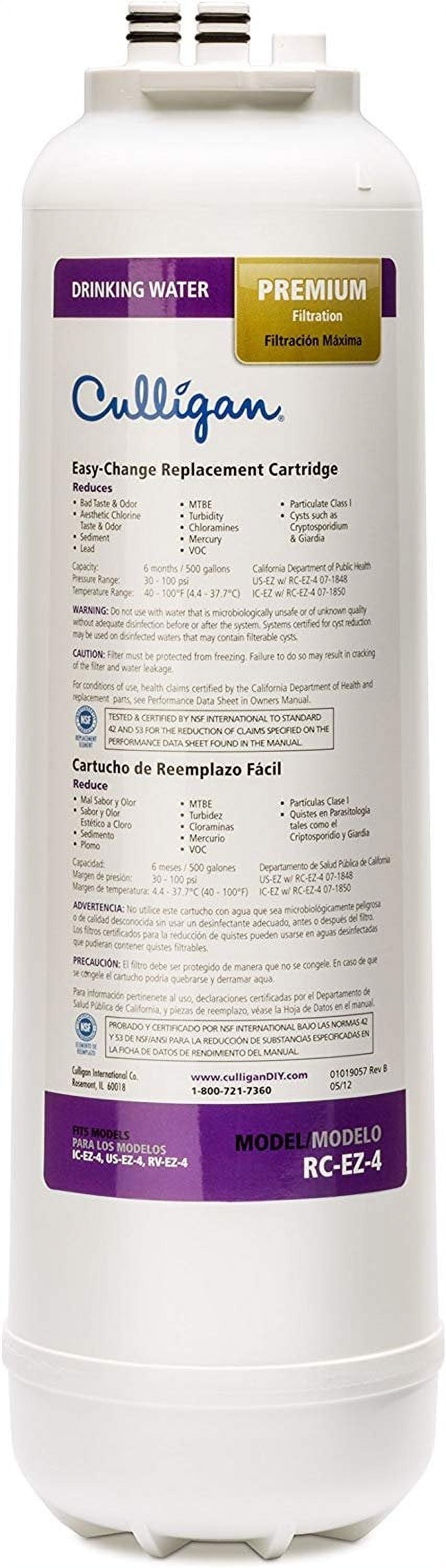 Culligan White 500 Gallon EZ-Change Water Filtration Cartridge