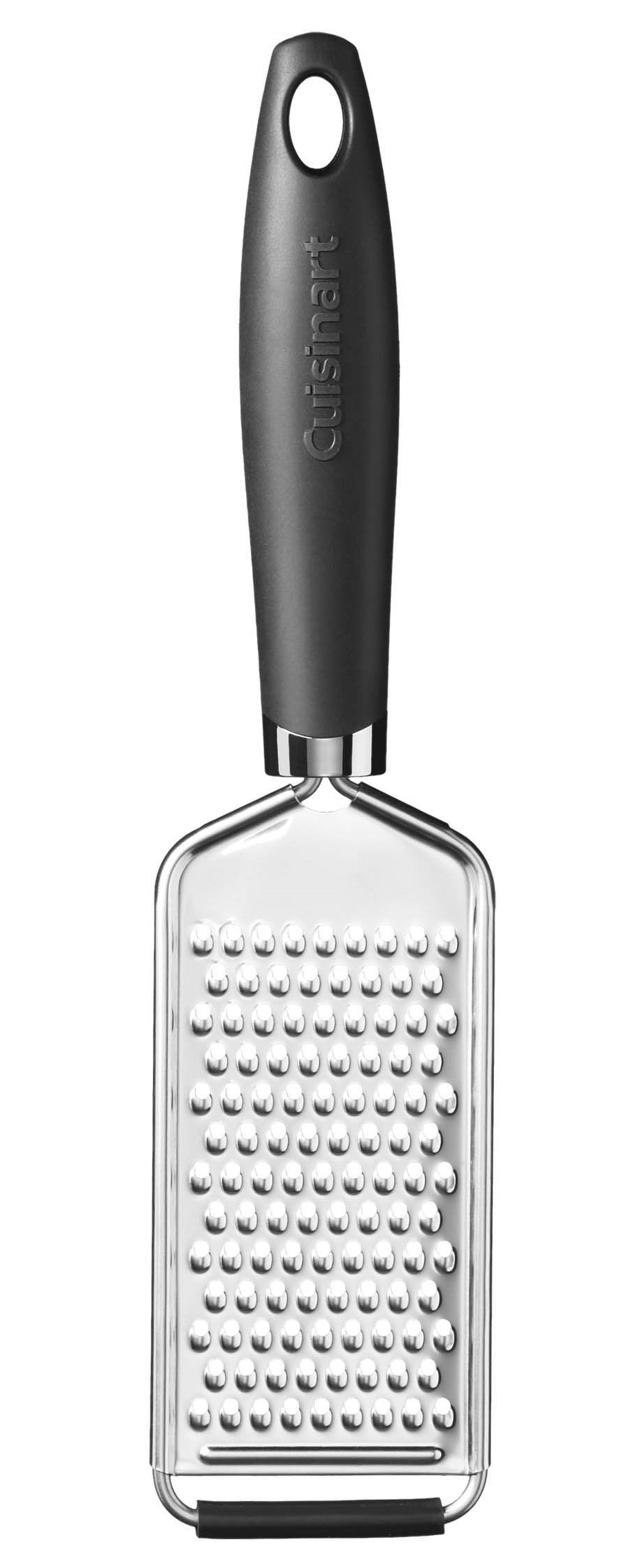 Ergonomic Black and Silver Stainless Steel Hand Grater