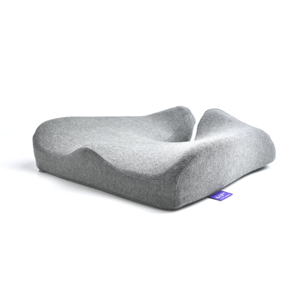 Light Grey Ergonomic Memory Foam Seat Cushion