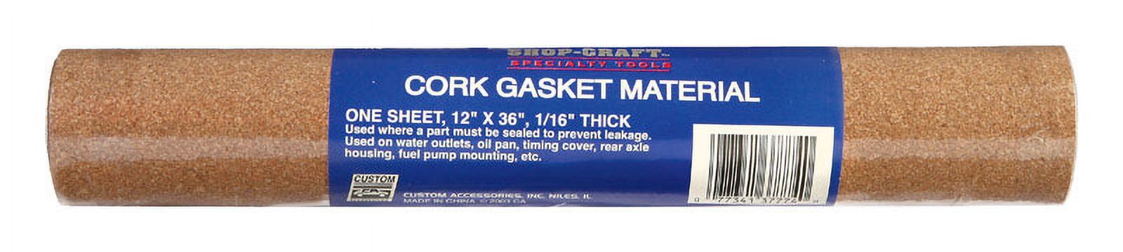 Custom 12"x36" Cork Gasket Material Roll