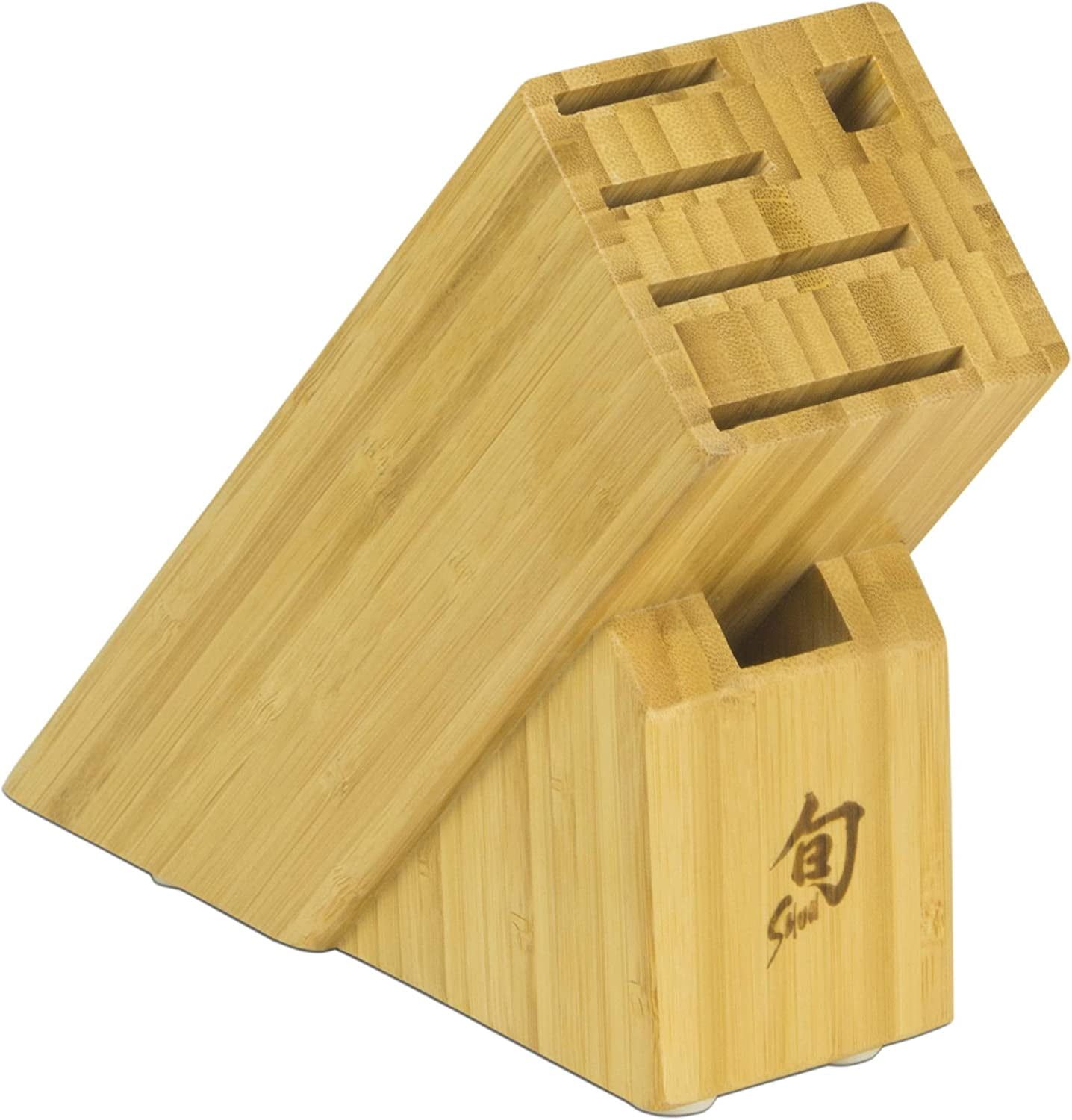 Shun 6-Slot Slimline Bamboo Knife Block Holder