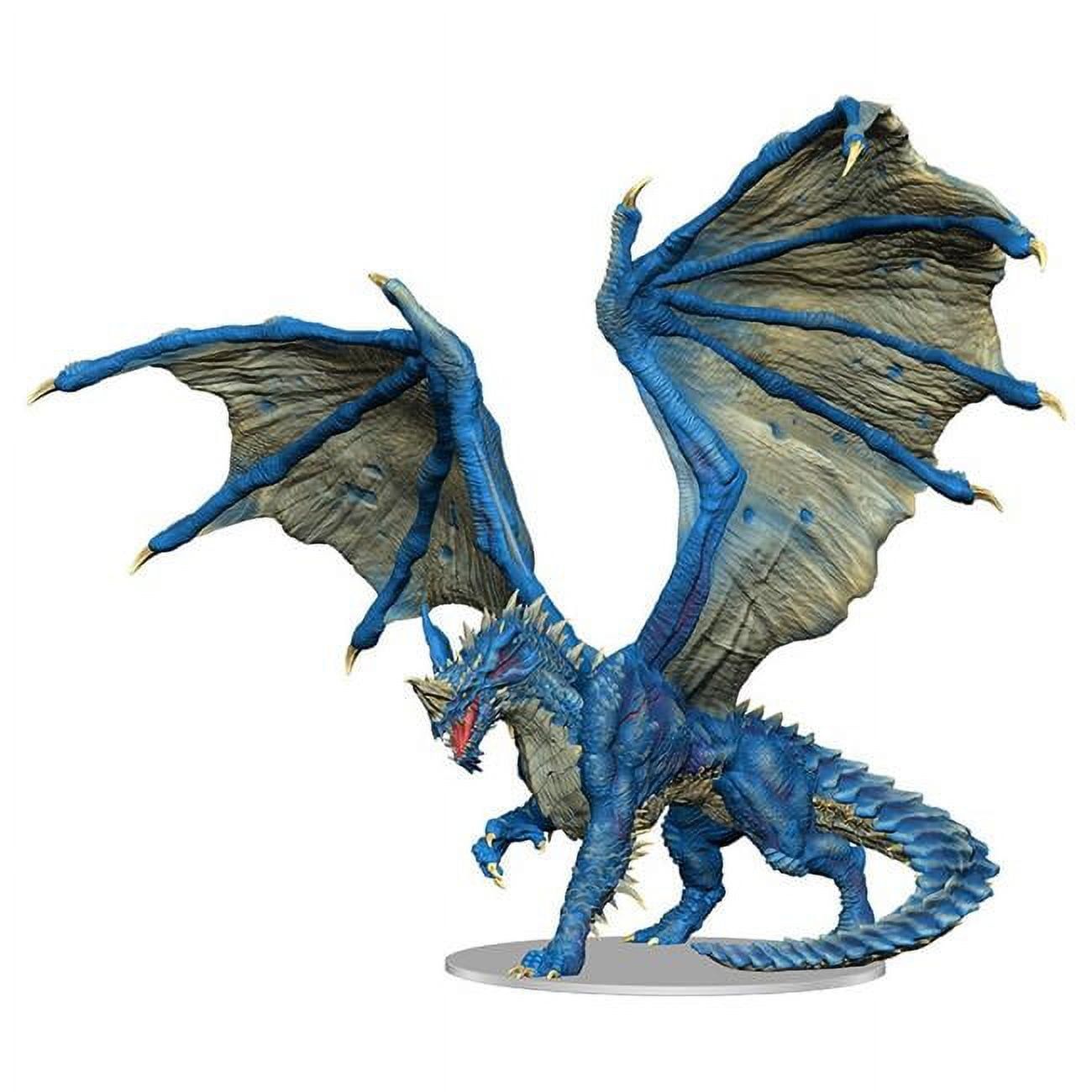 Detailed Blue Dragon Fantasy RPG Figure