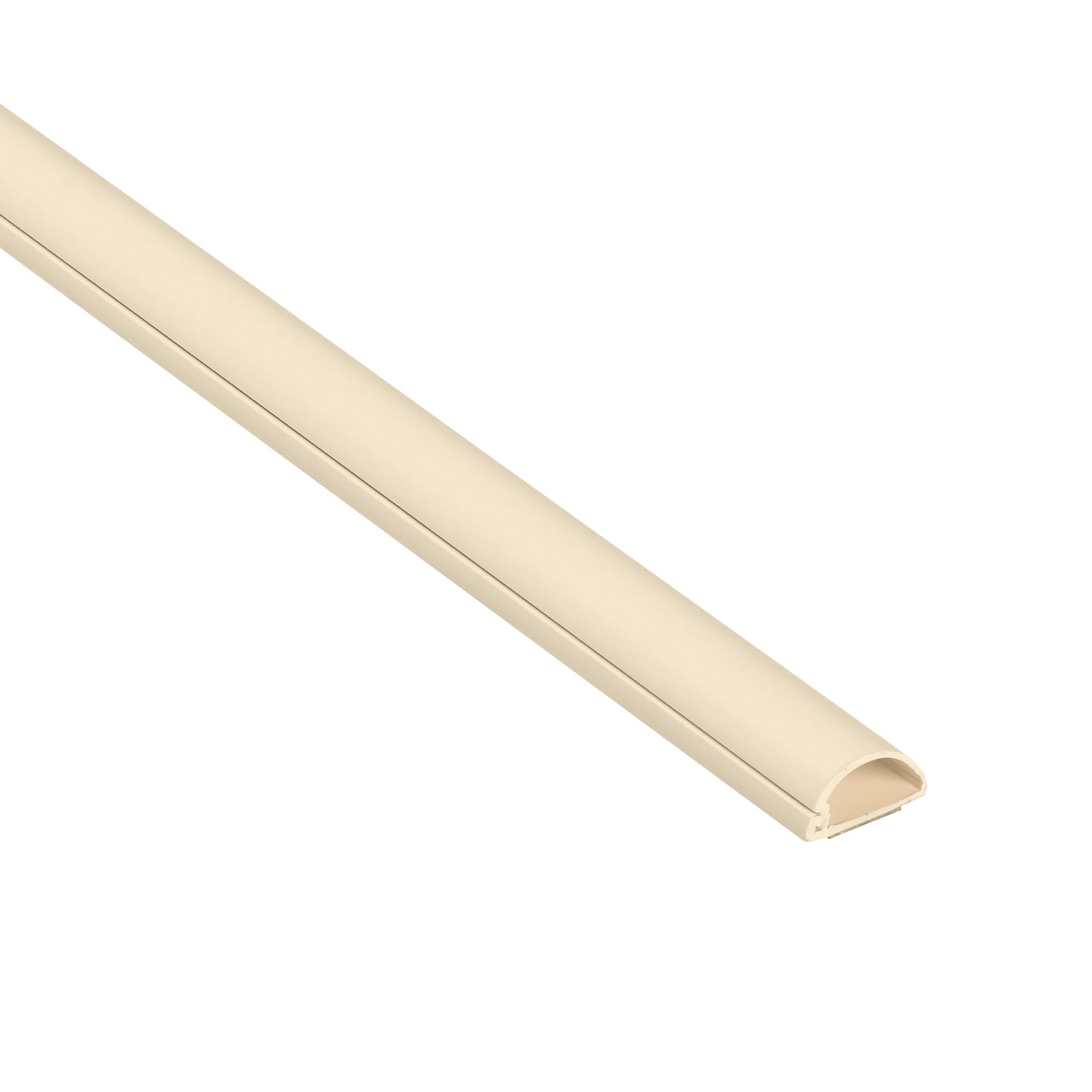 Beige Half Round Adhesive Cord Cover, 39 Inches