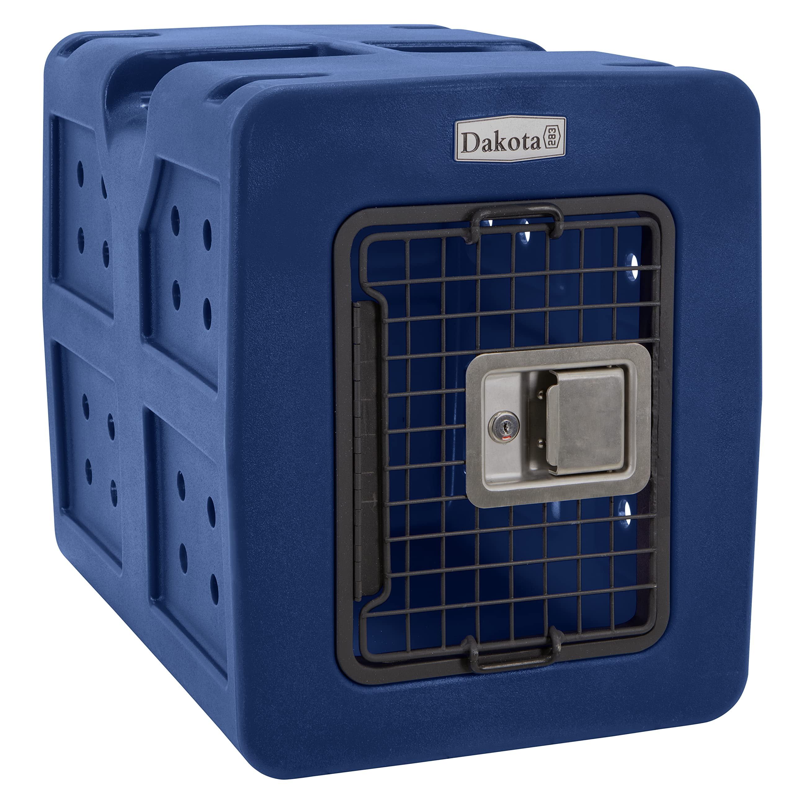 Extra Large Blue Durable Dog Kennel with Secure Lock