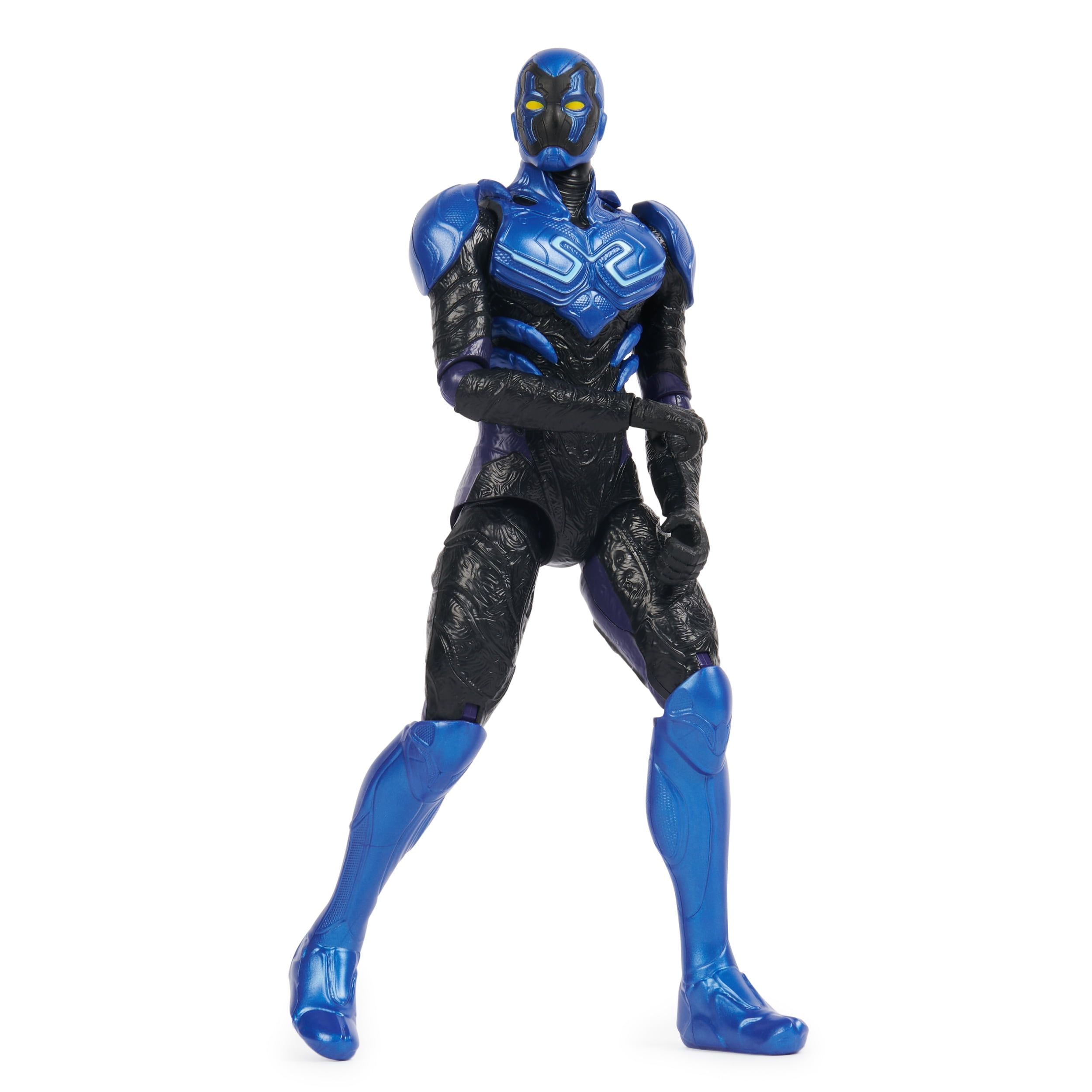 12-Inch Blue and Black Poseable Blue Beetle Action Figure