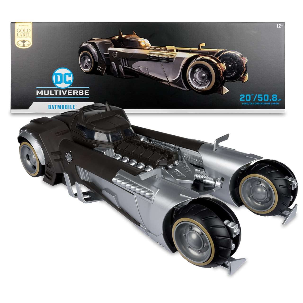 Gold Label Black and Silver Batmobile Toy Vehicle