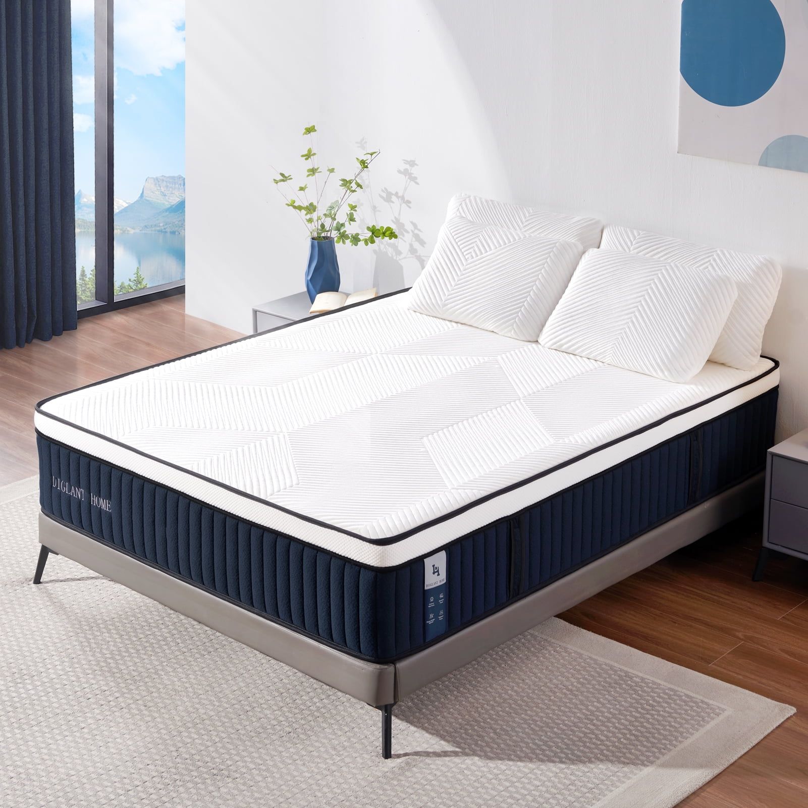 Twin XL Eurotop Innerspring Mattress with Memory Foam