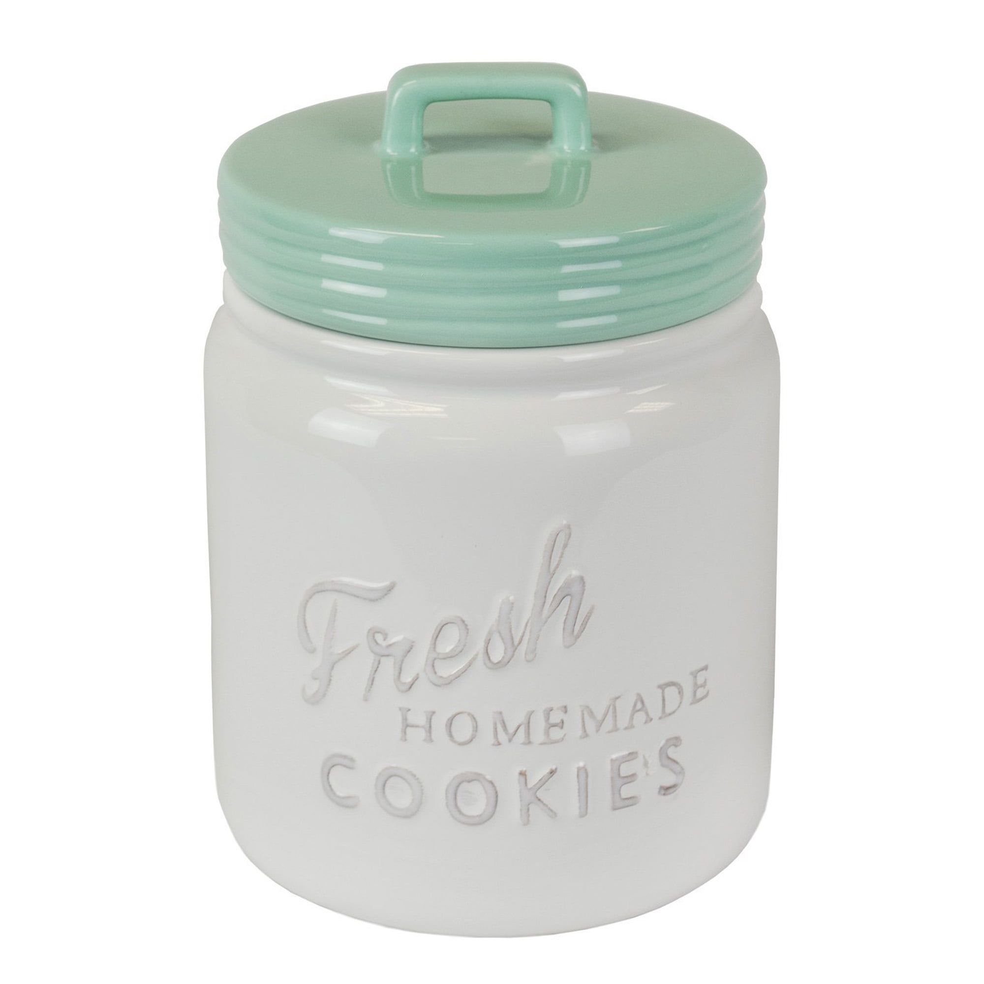 Blue Ceramic BPA-Free Cookie Jar Set