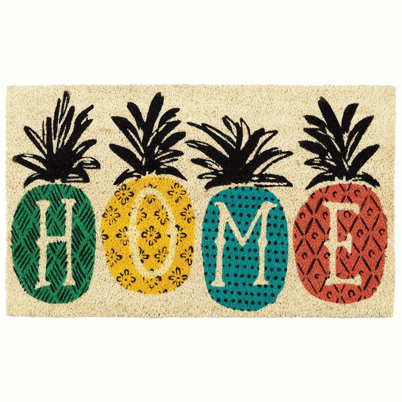 Pineapple Coir Outdoor Doormat, 18x30 Inches