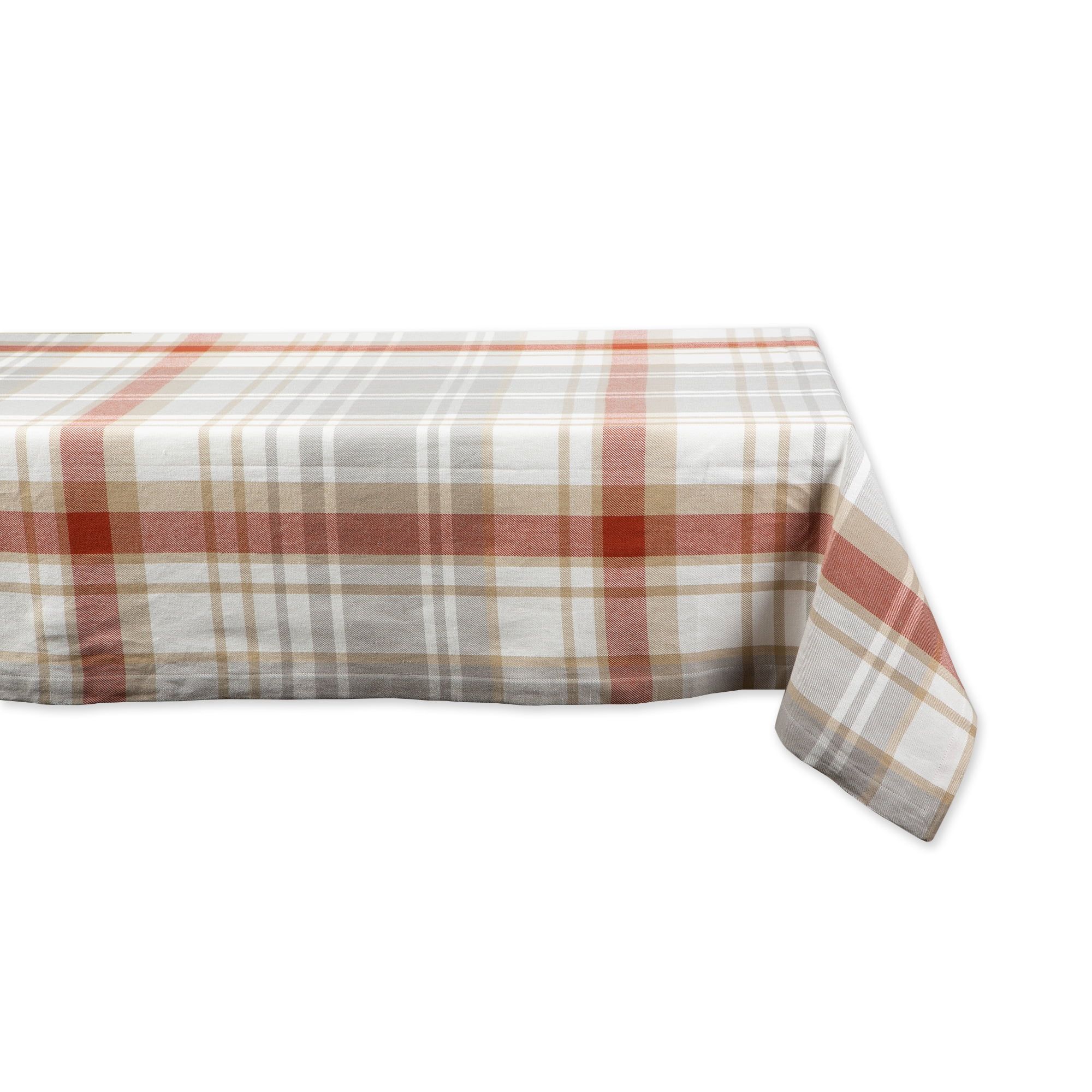 Cozy Picnic Plaid Cotton Thanksgiving Tablecloth 60x84"