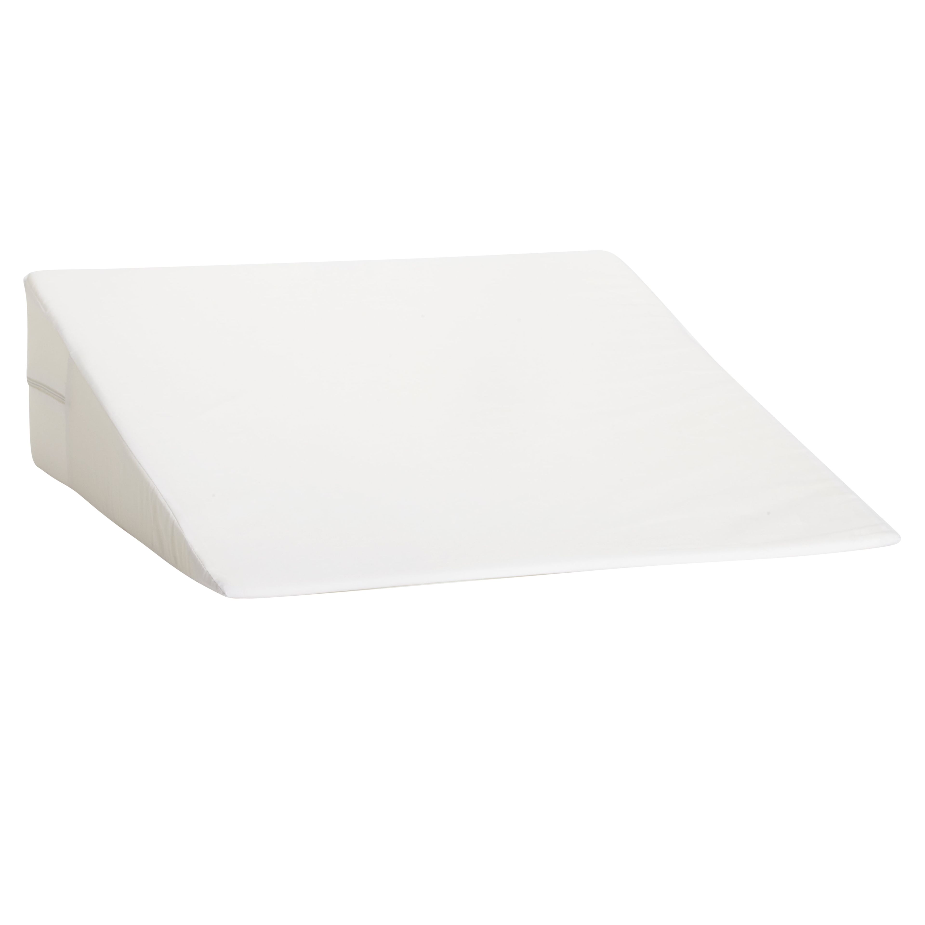 White Hypoallergenic Latex Foam Bed Wedge Pillow