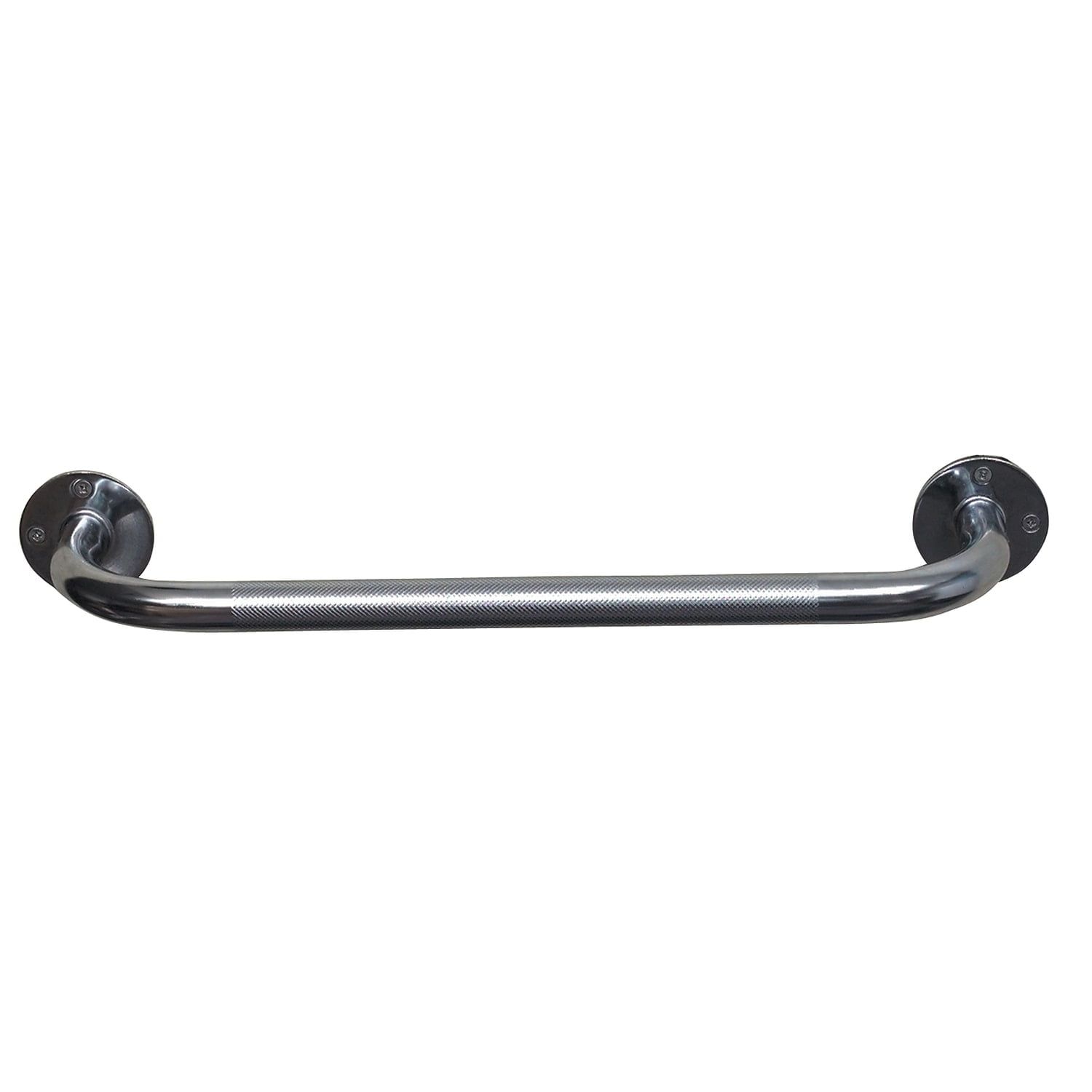 18" Chrome Knurled Steel Bathroom Grab Bar