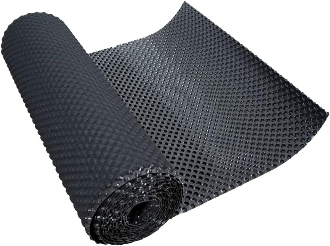 Black Vinyl Premium Rectangular Floor Underlayment Roll