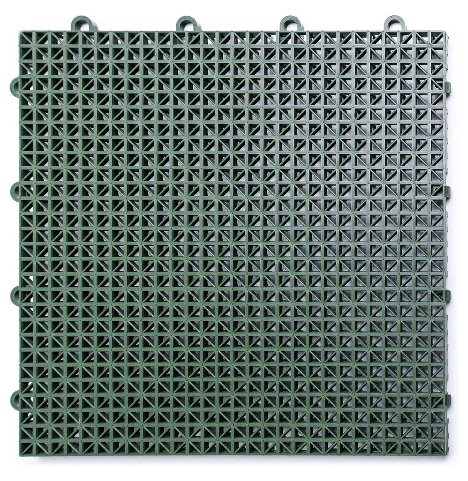 Evergreen Modular Interlocking Plastic Deck Tiles, 40 Pack