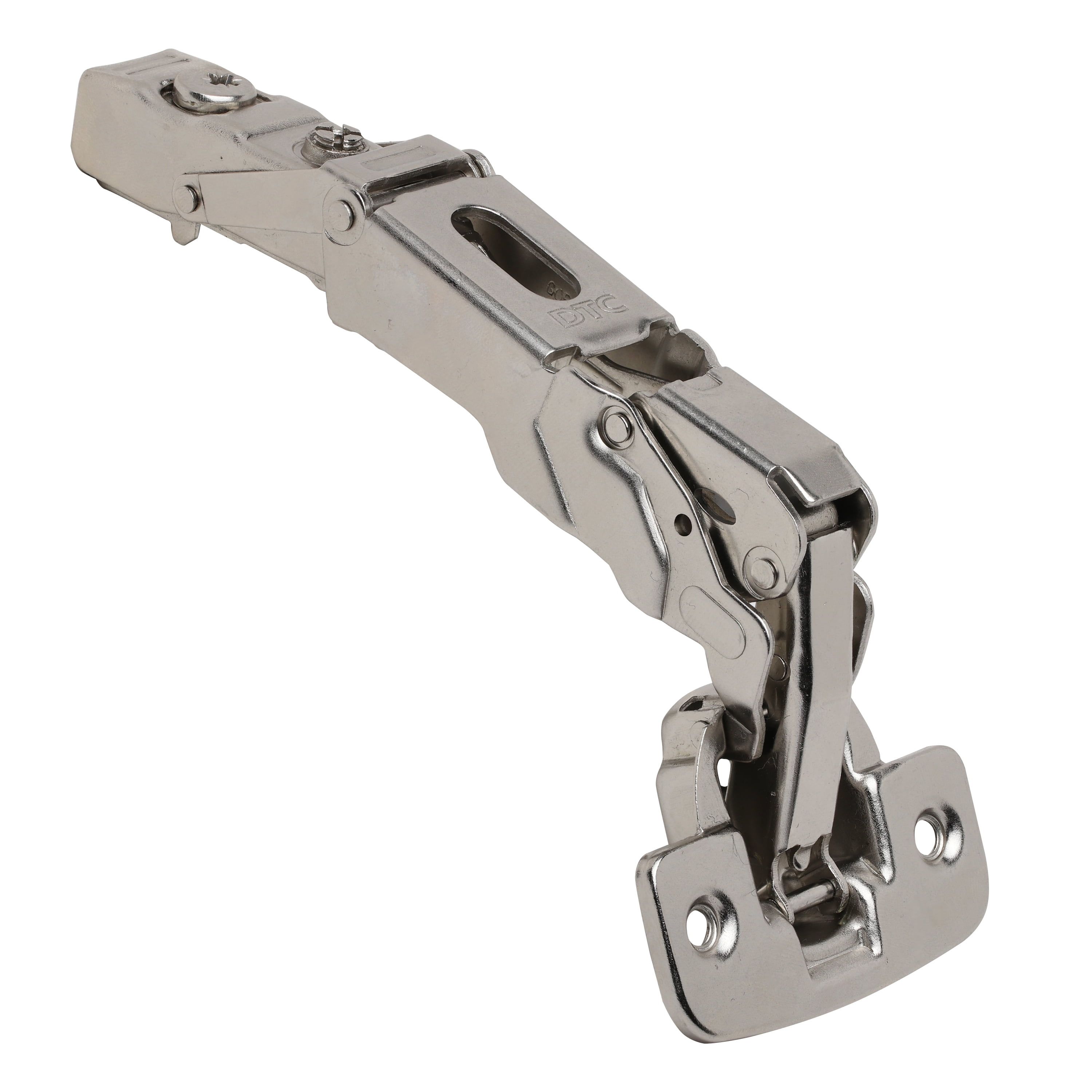 Nickel-Plated Self-Closing 155-Degree Kitchen Cabinet Hinge