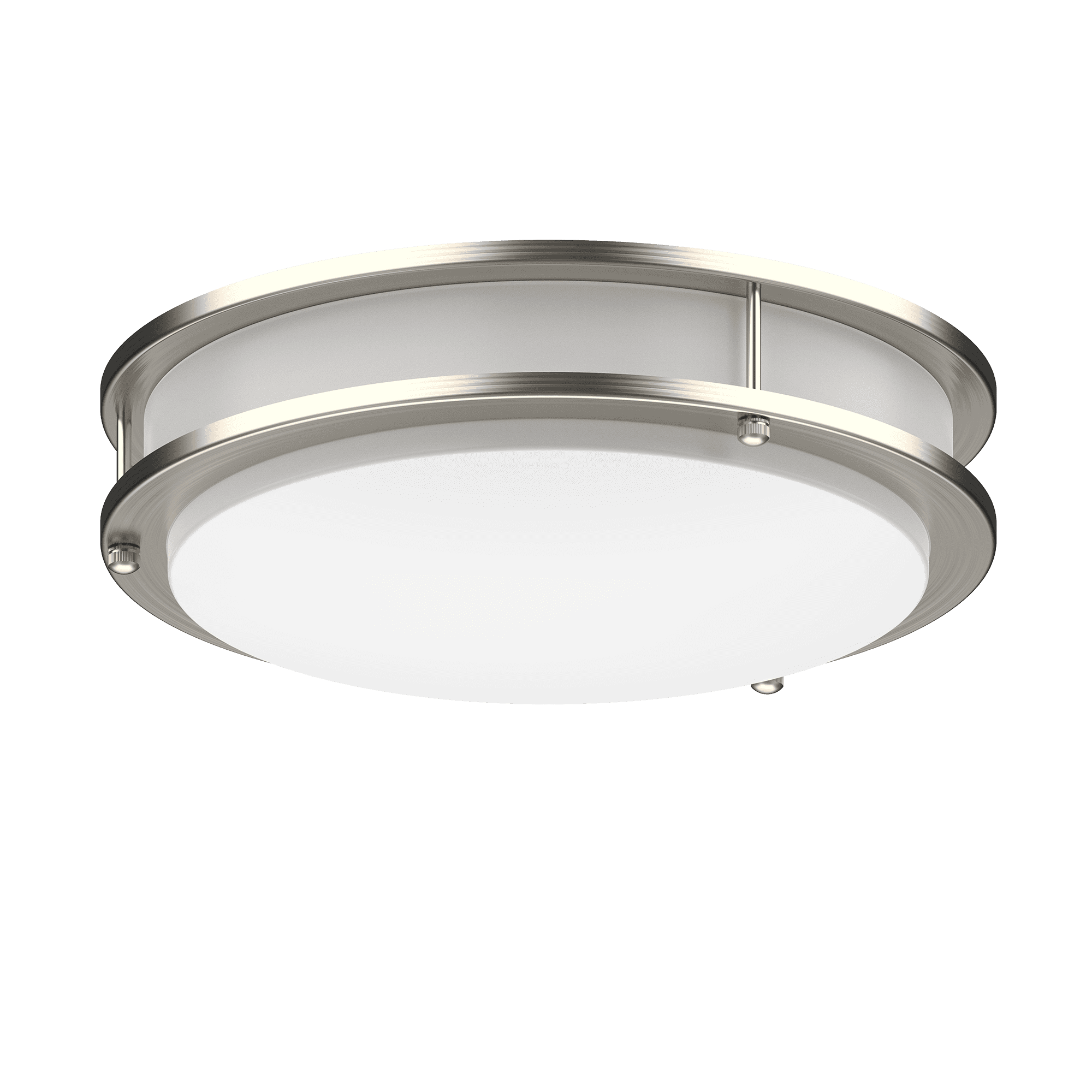 10" Brushed Nickel LED Flush Mount Ceiling Light