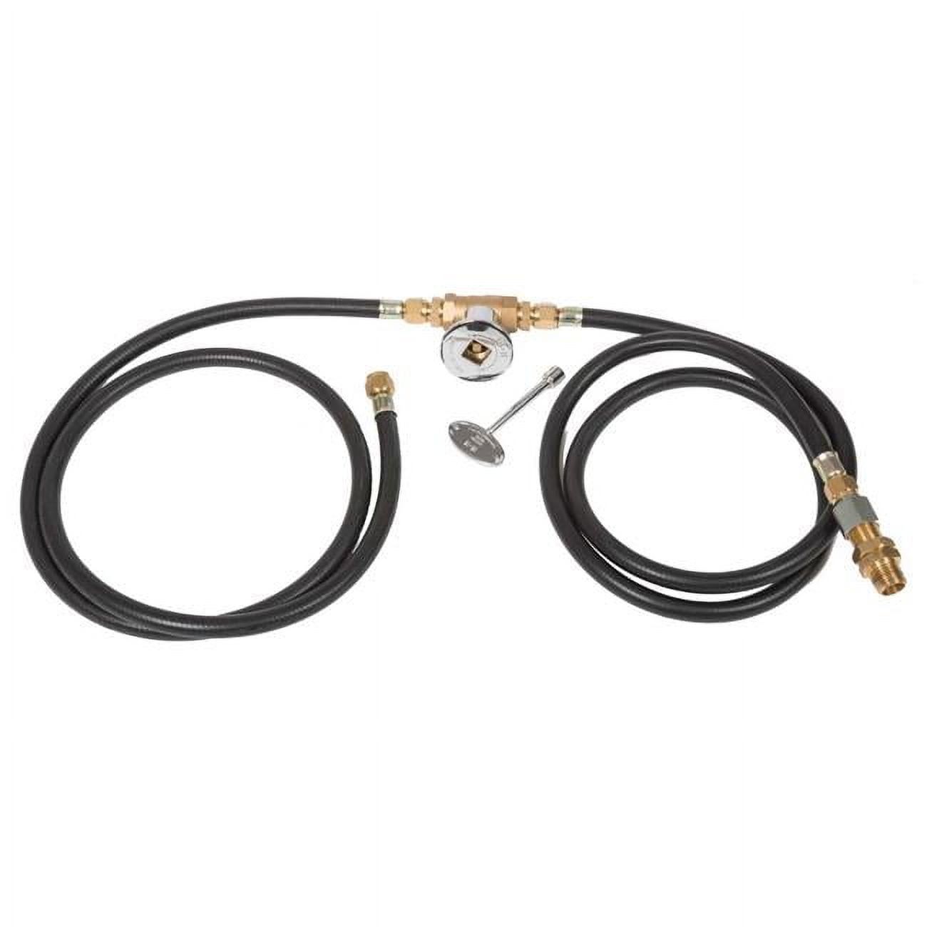 Dagan Black Natural Gas Conversion Kit with 10-Foot Hose