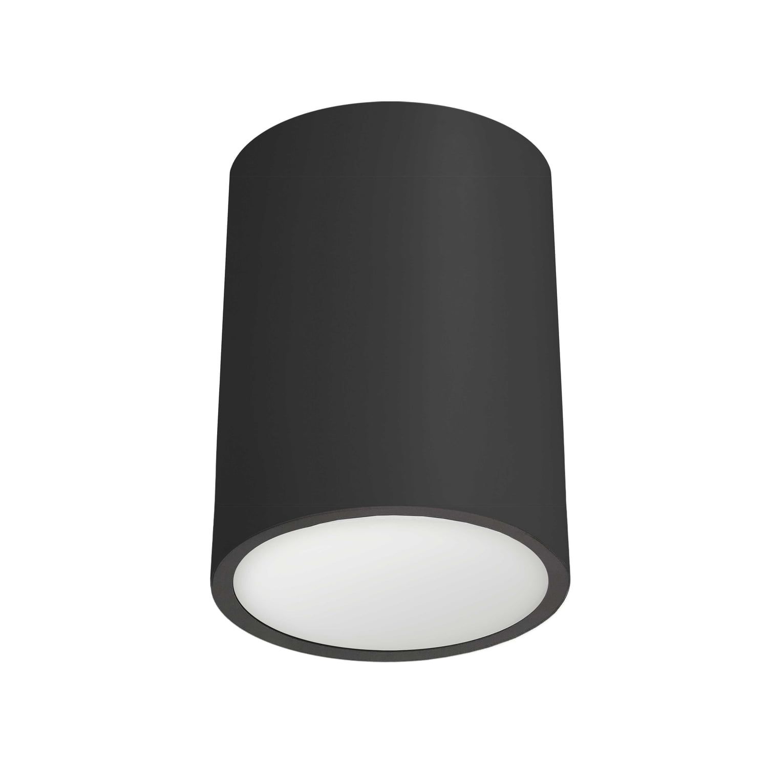 Echo Matte Black 5'' Modern LED Drum Ceiling Light