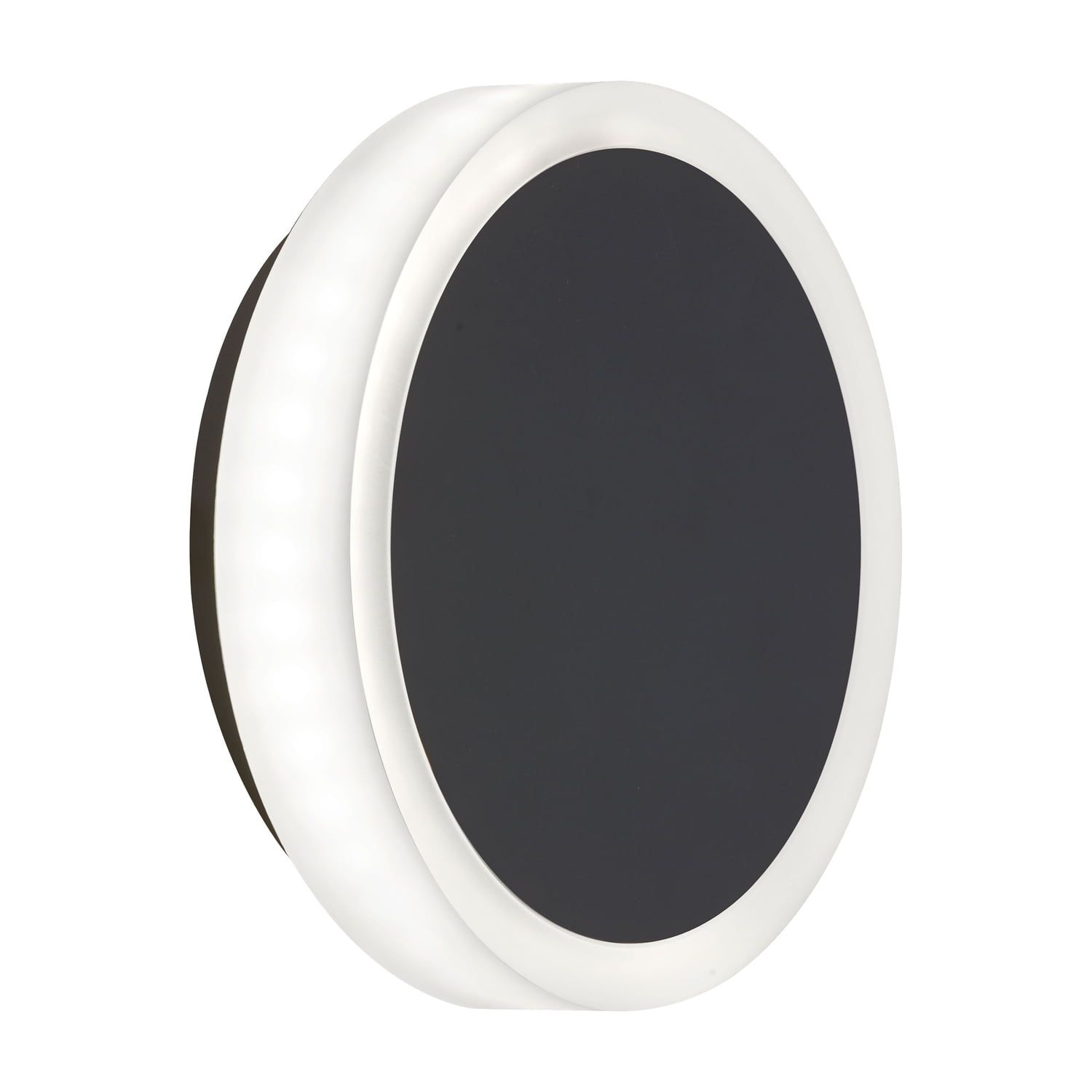 Modern Black and Chrome 6" LED Wall Sconce with Dimmable Ambient Light