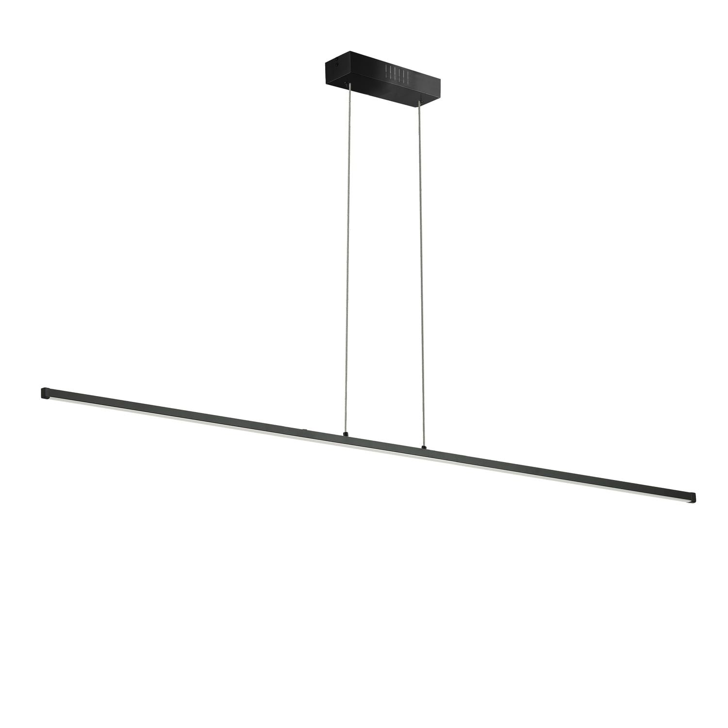 Sleek Array 36" Matte Black LED Pendant with Acrylic Diffuser