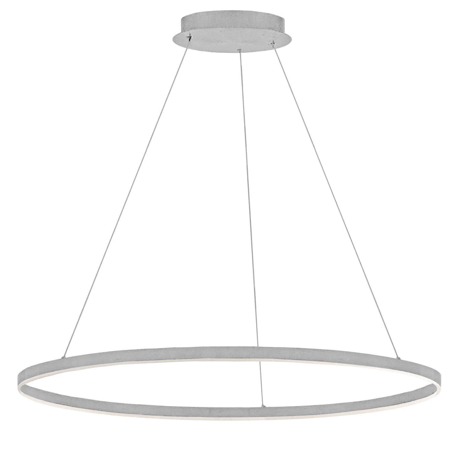 Circulo 32" Silver LED Round Pendant Light