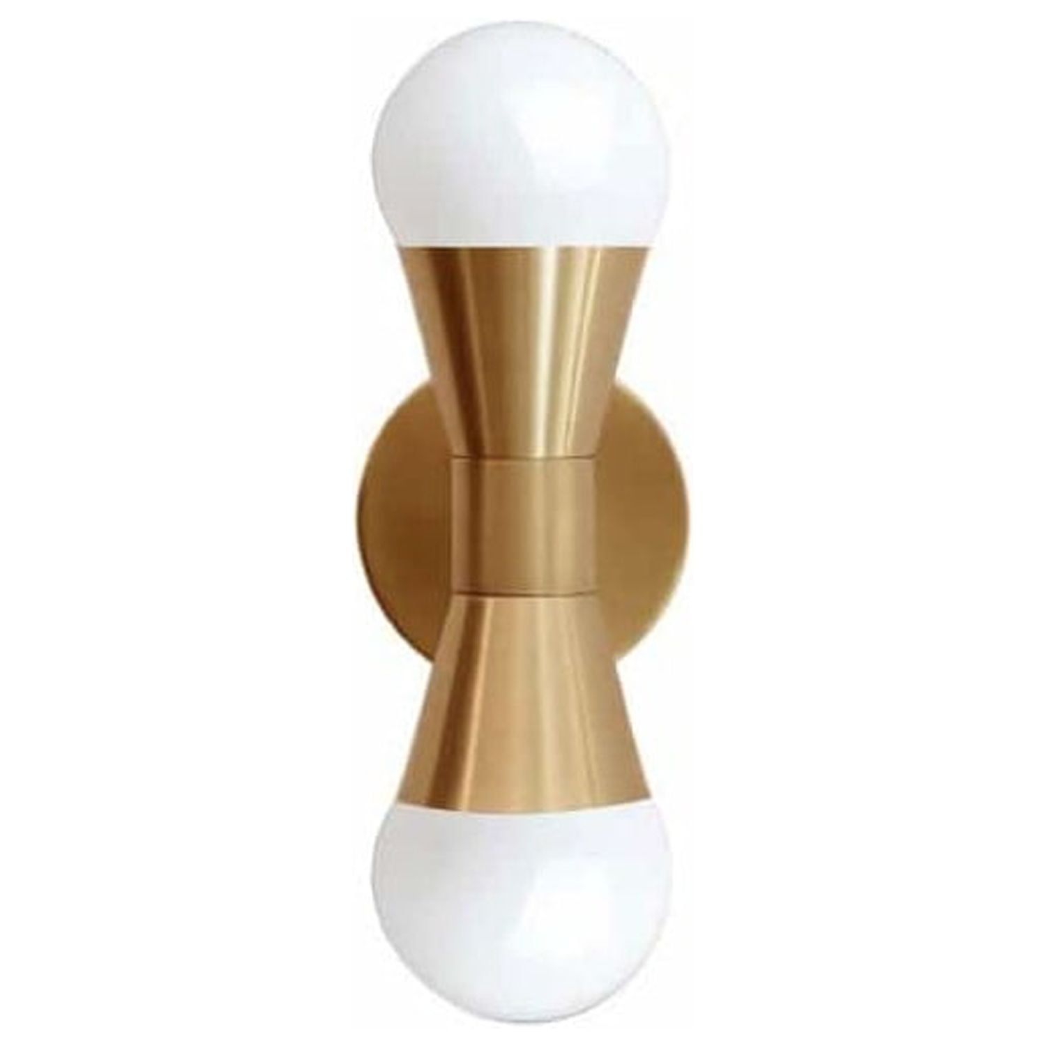 Modern Black and Chrome Brass Dimmable Wall Sconce