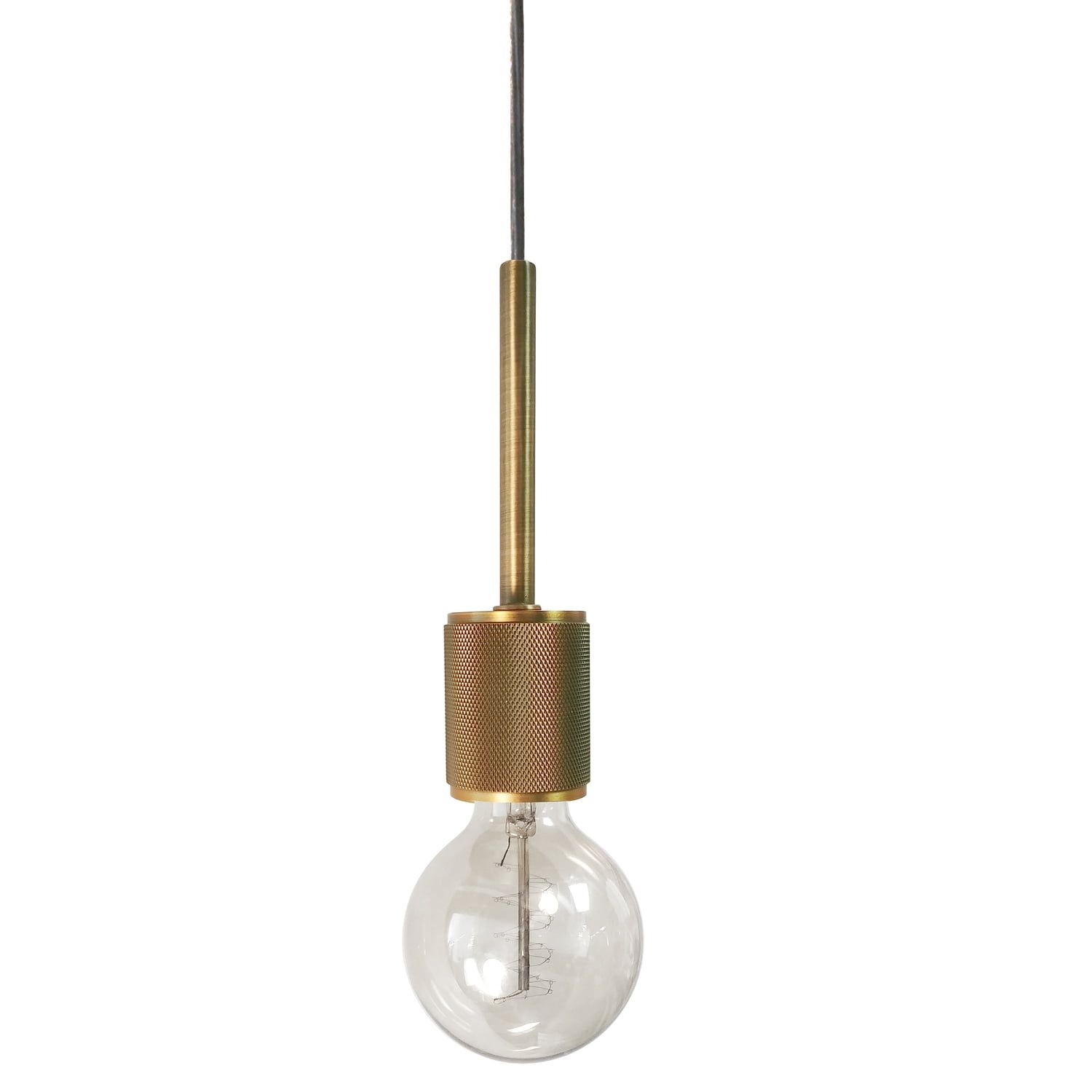 Roswell Aged Brass 80" Transitional Drum Pendant Light