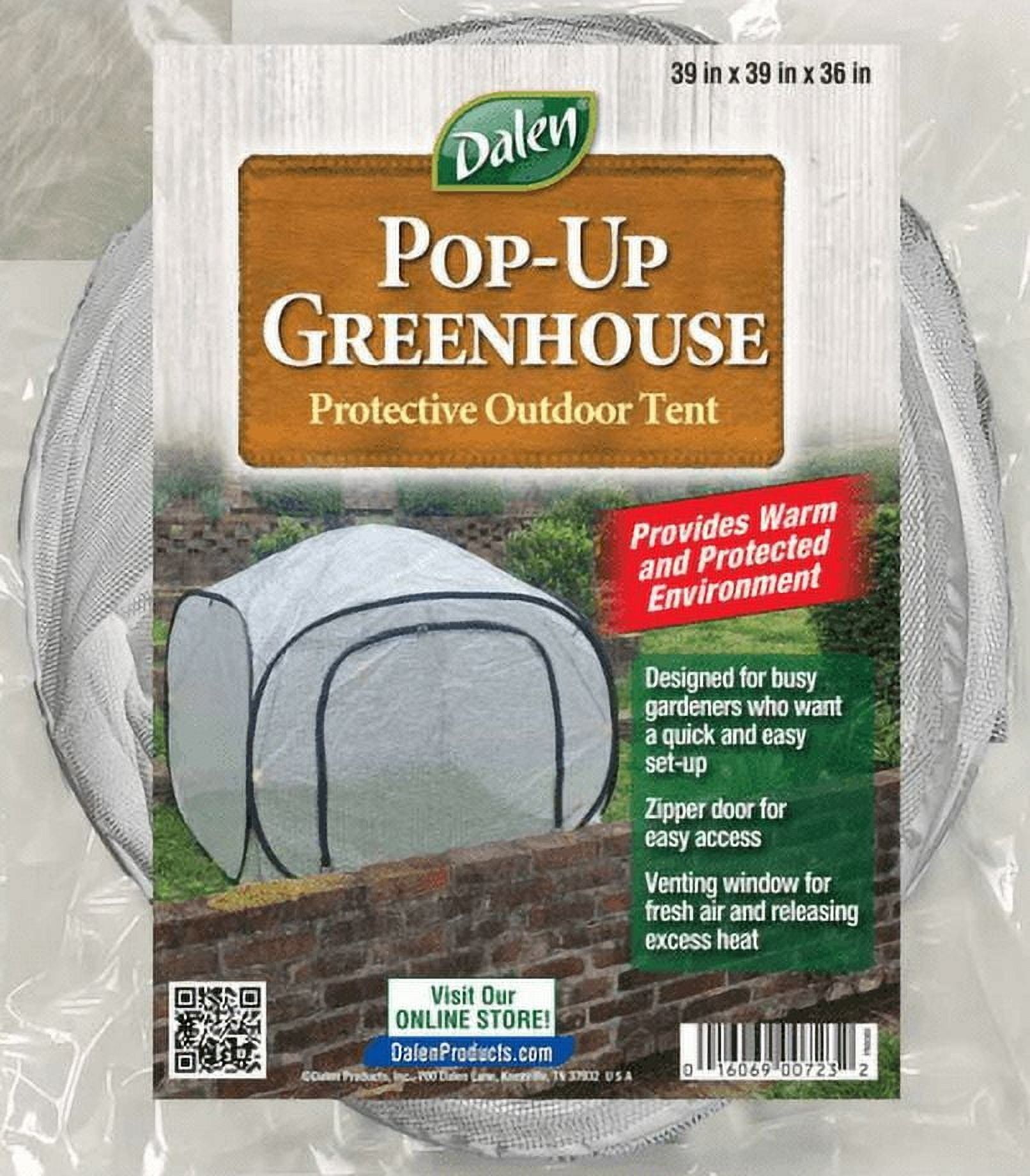 Dalen Pop-Up Mini Greenhouse with Venting Window