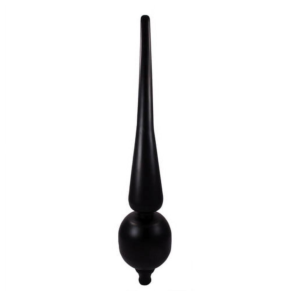 Small Black Matte Steel Roman Finial for Rooftop