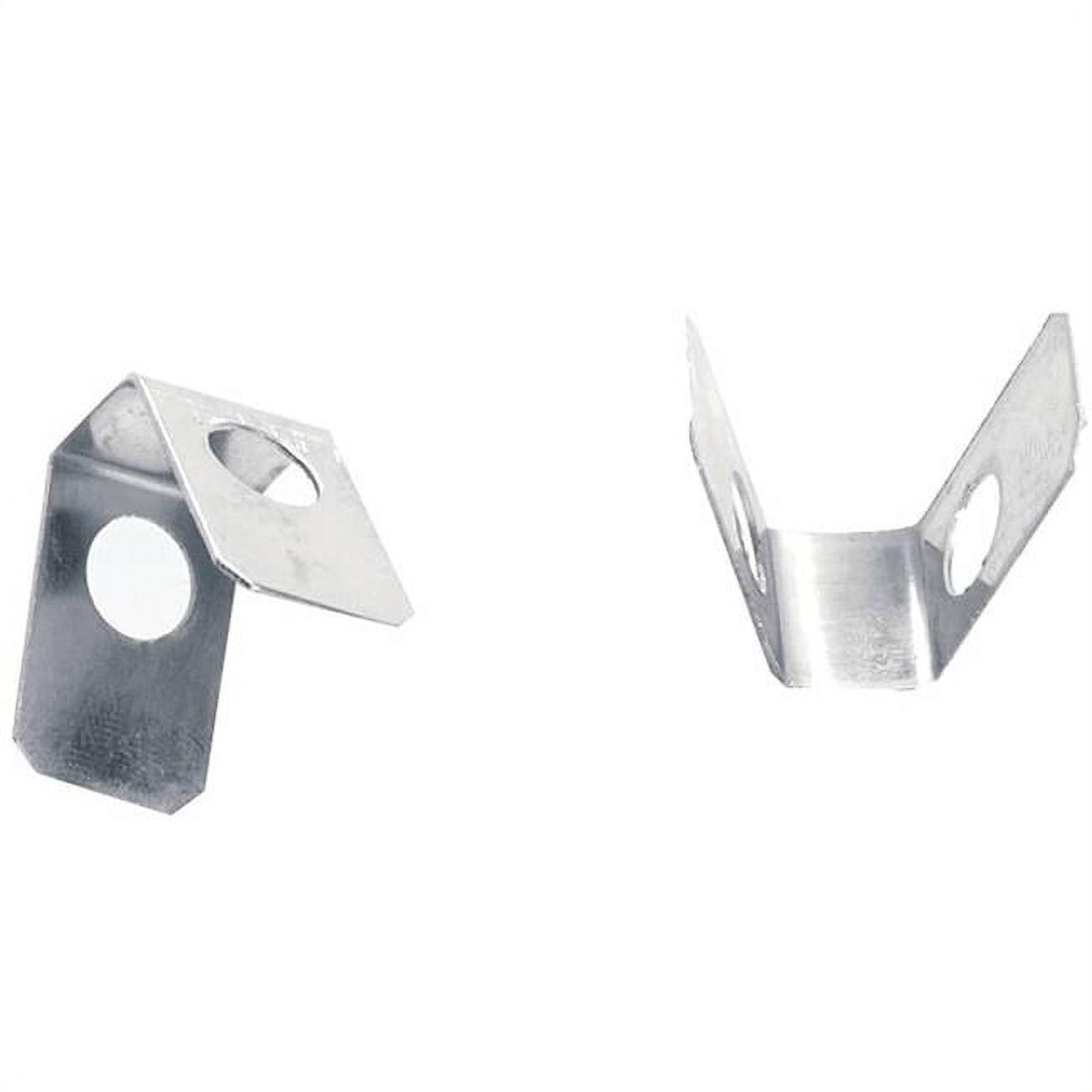 Chrome Bathroom Pop-Up Rod Clips