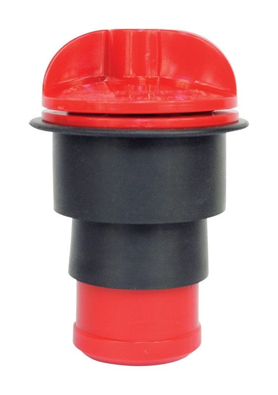 Red and Black Rubber Test and Seal Plug, 1-1/2 inch