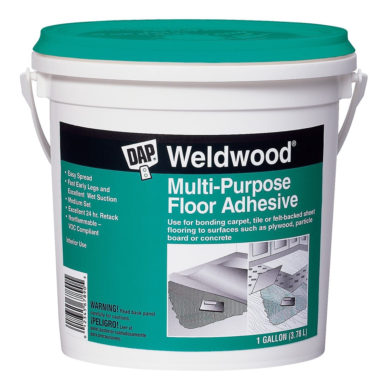 Dap Weldwood 1 Gallon White Multi-Purpose Floor Adhesive