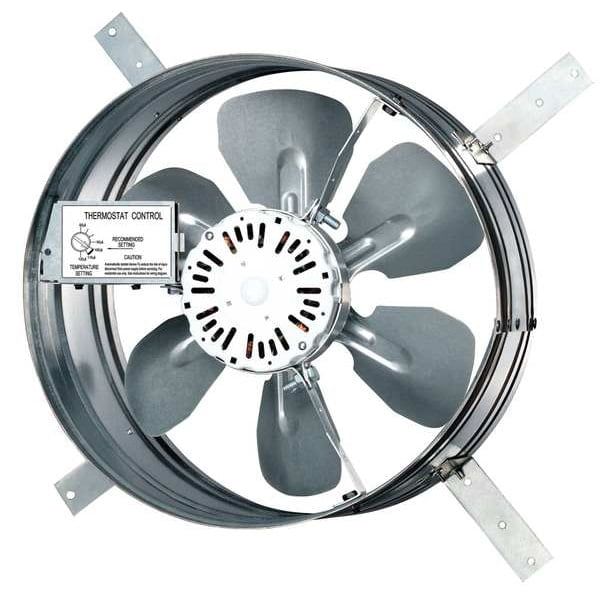 Steel 15" Diameter Gable Mount Attic Ventilator with Thermostat