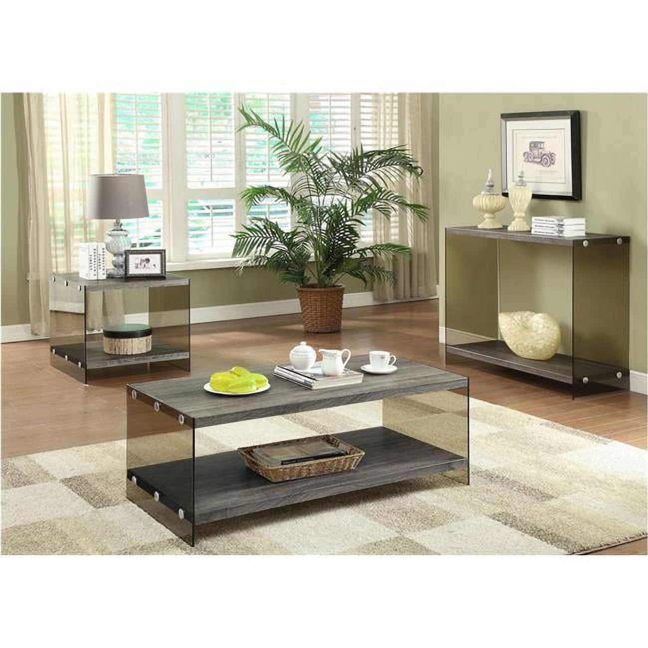 Daytona Rectangular Chrome & Black Coffee Table with Storage