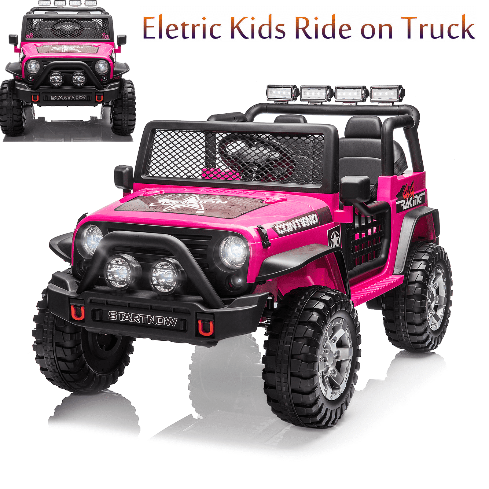 Rose Pink 12V Kids Electric SUV with Remote Control