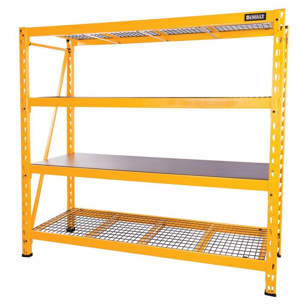 DeWalt 6-Foot Yellow Industrial 4-Shelf Storage Rack