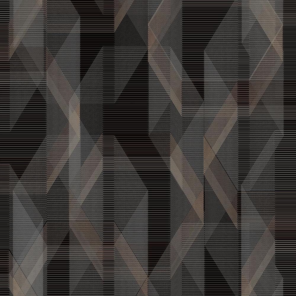 Black Geometric Peel and Stick Vinyl Wallpaper Roll