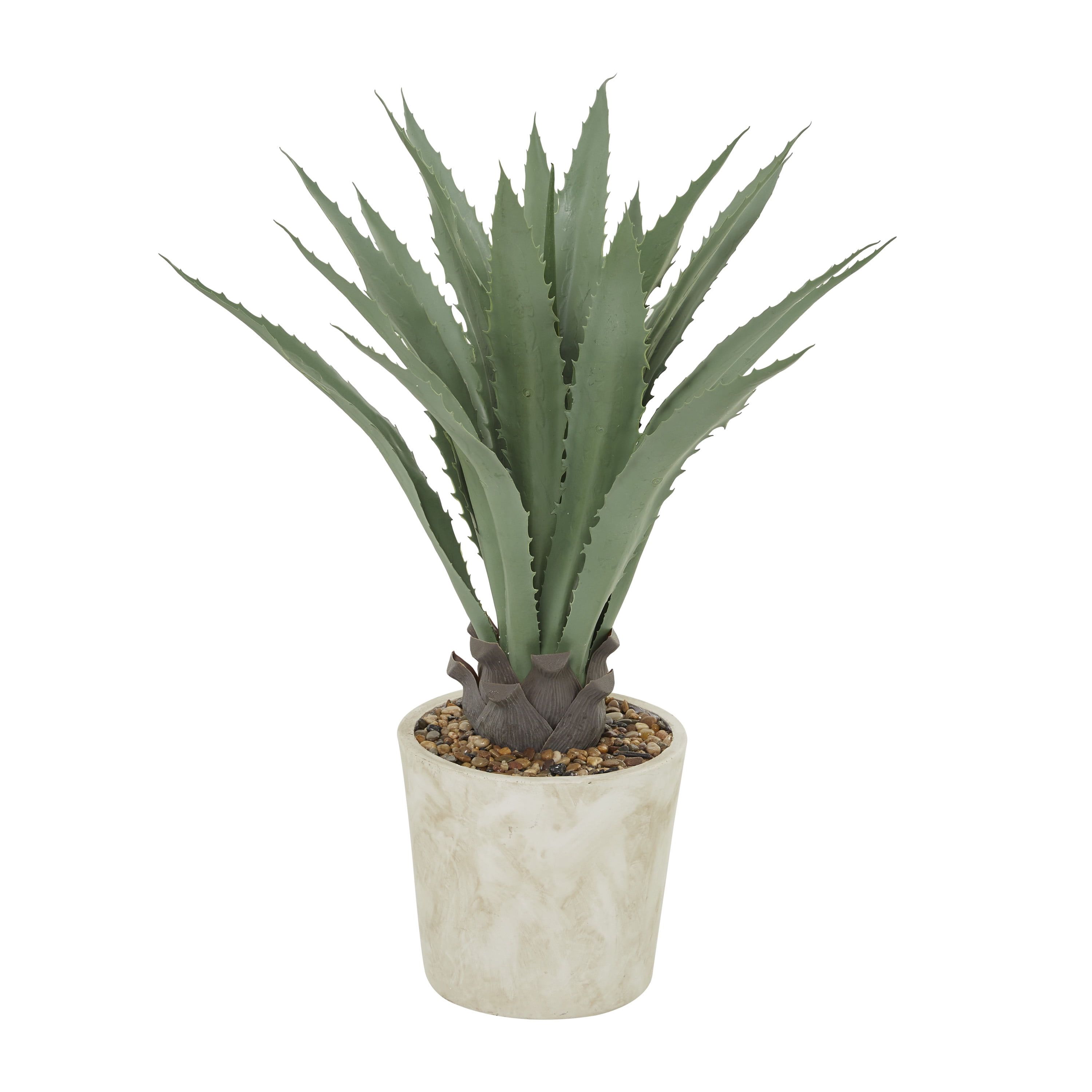 Luminous Agave 31" Artificial Plant with Plastic Pot and Integrated Lights