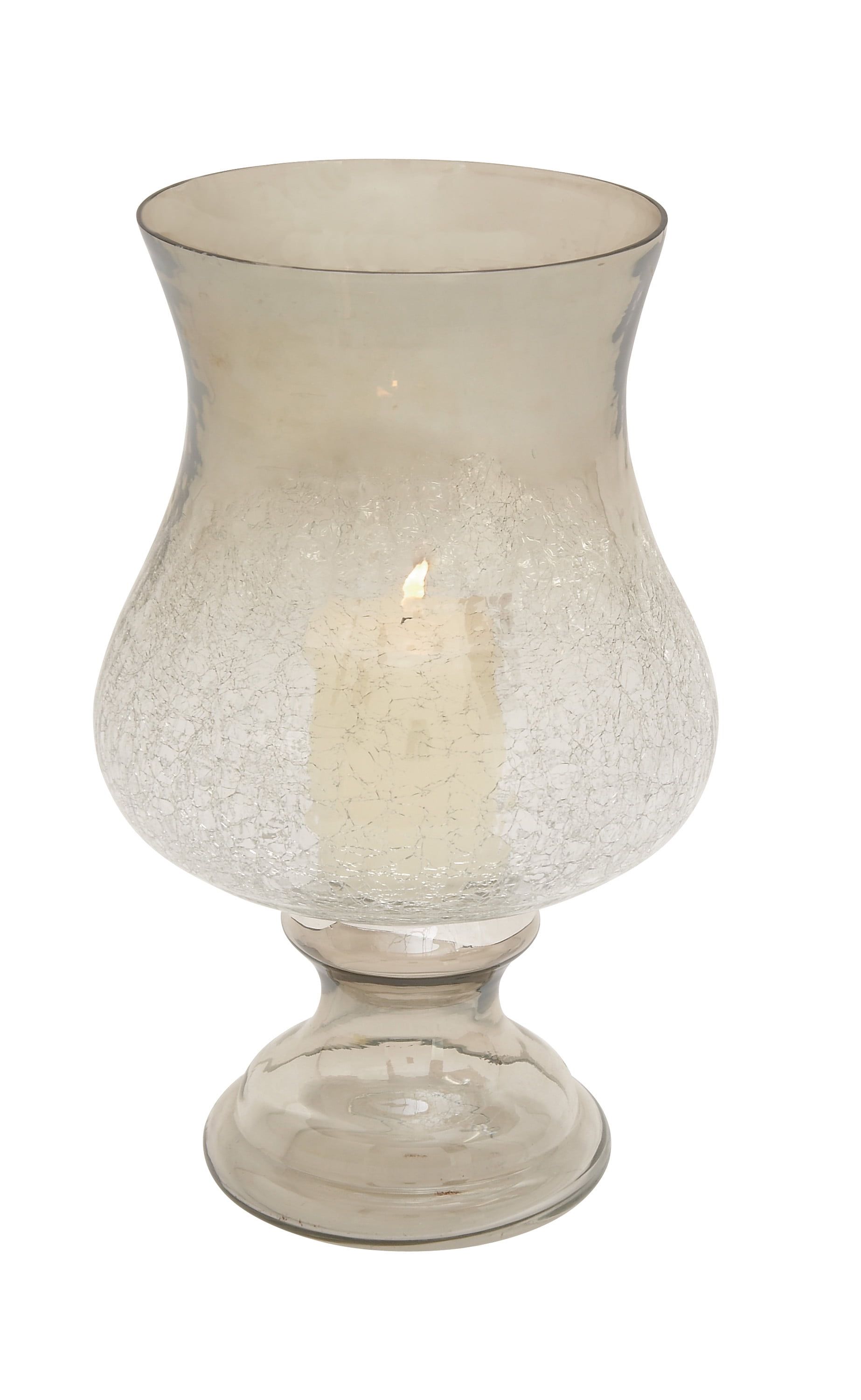 Gold Glass Traditional Hurricane Candle Lantern