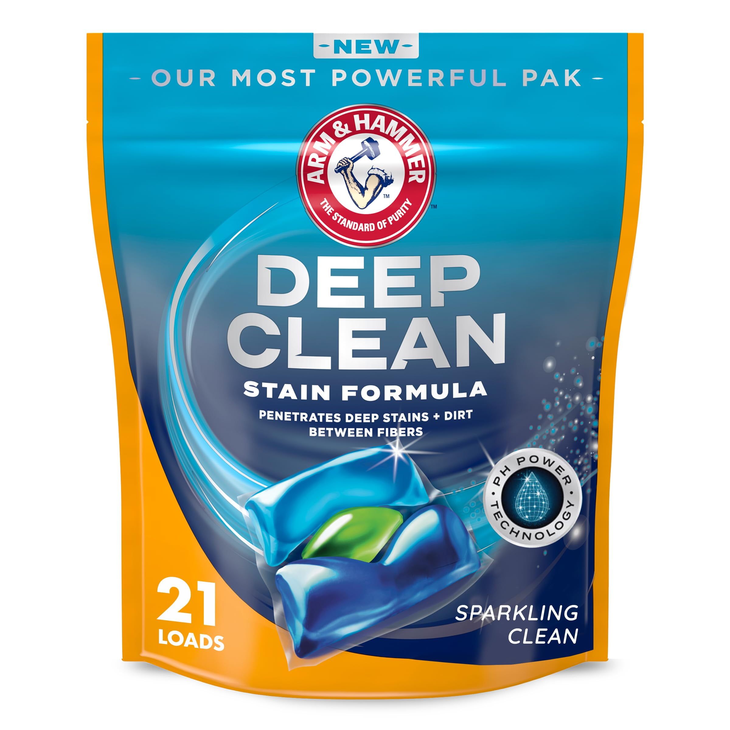 Deep Clean Stain Formula Laundry Detergent Pods, 21 ct