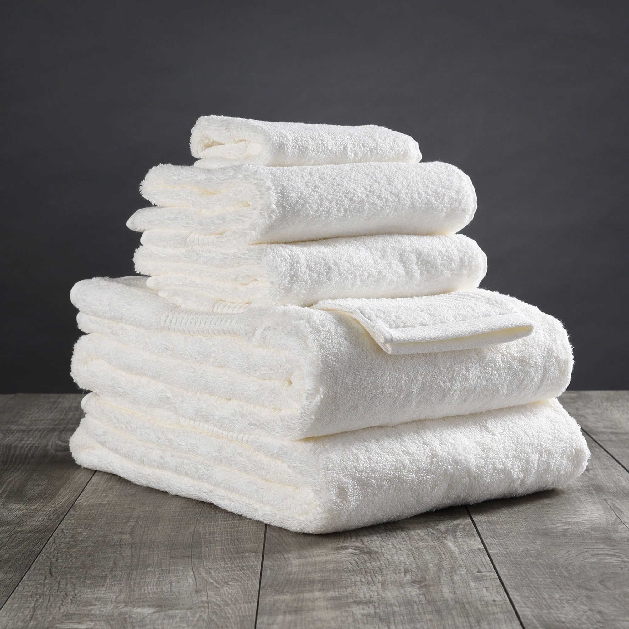 Ivory Organic Turkish Cotton 6-Piece Bath Towel Set