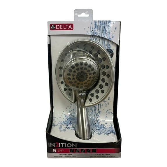 Stainless Steel Dual Handheld Multi-Head Shower System