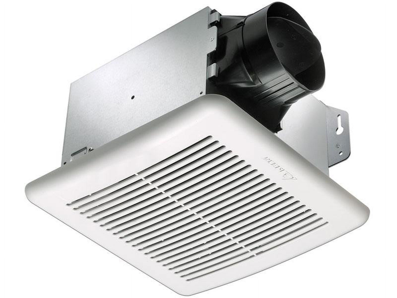 Off-White Metallic 100 CFM Bathroom Exhaust Fan with Humidity Sensor