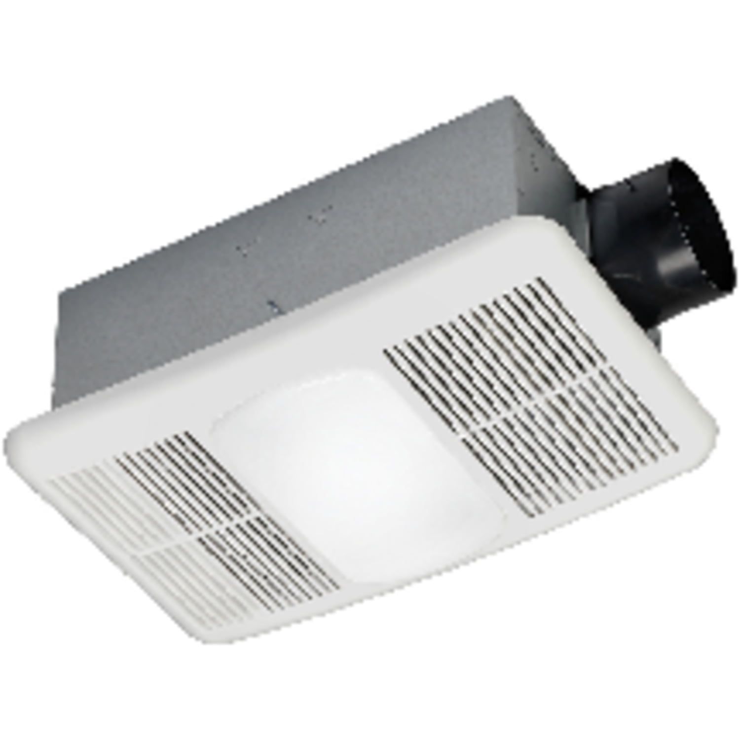 Delta White Metal Ceiling Ventilation Fan with Light and Heater