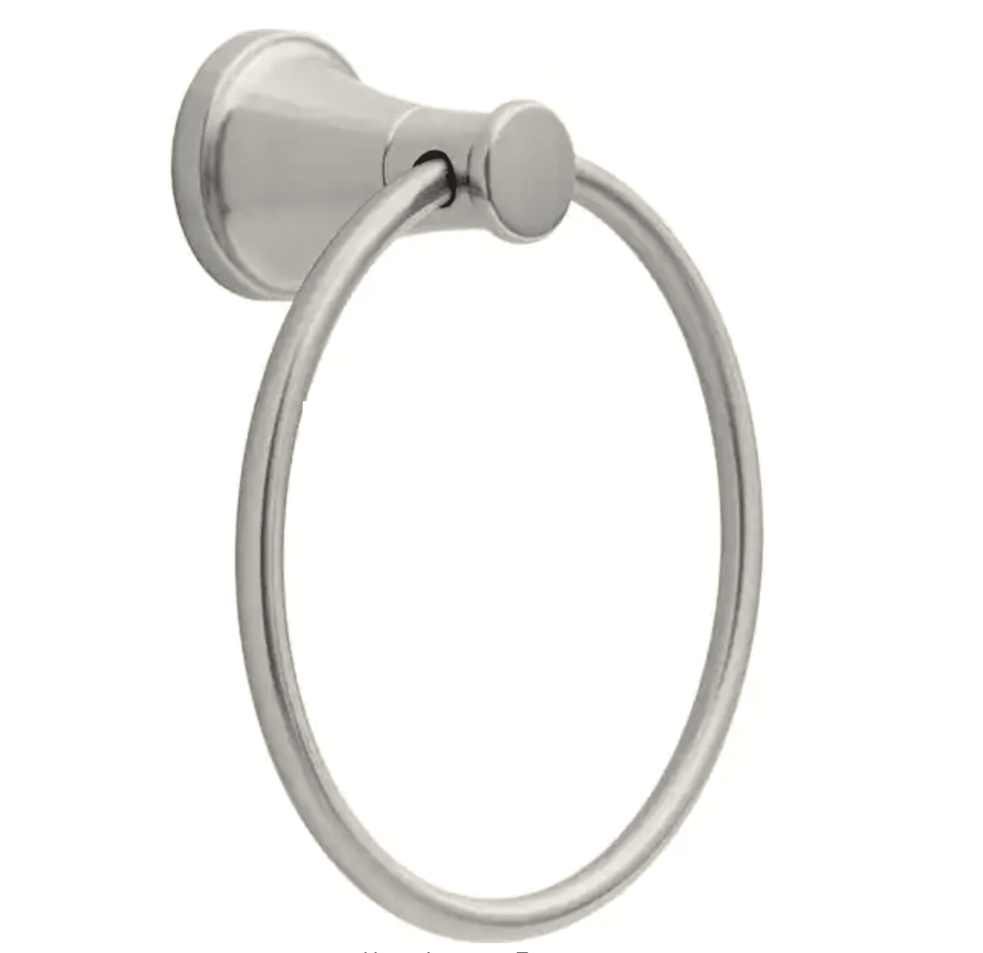 Brushed Nickel Circular Bathroom Towel Ring