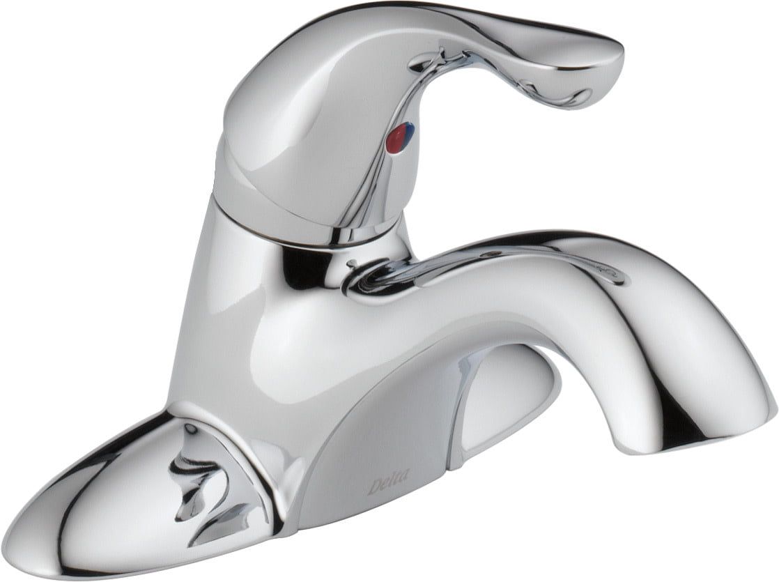 Chrome Single Handle Centerset Bathroom Faucet